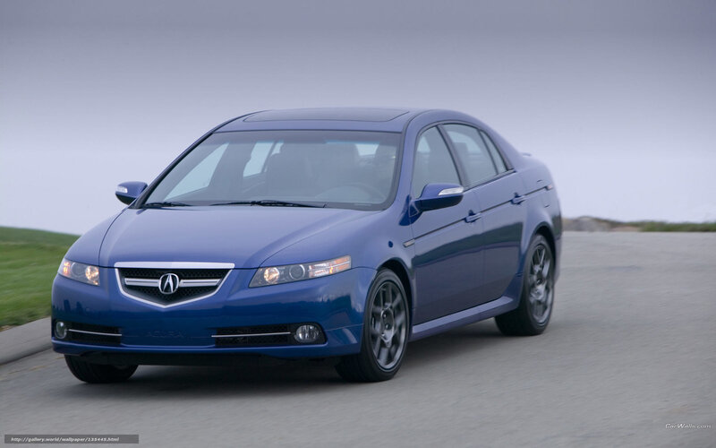blue acura tl sedan