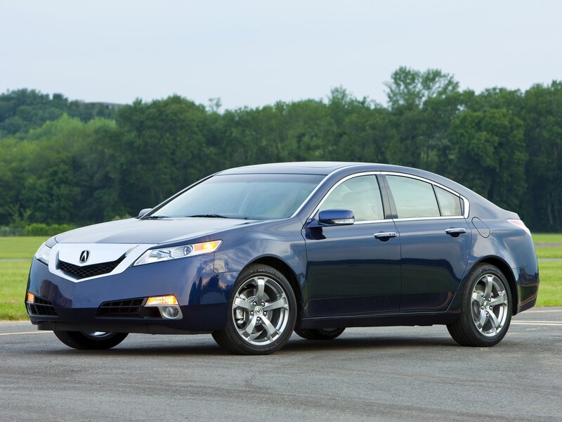 Blue Acura TL Sedan — Calm, Afternoon