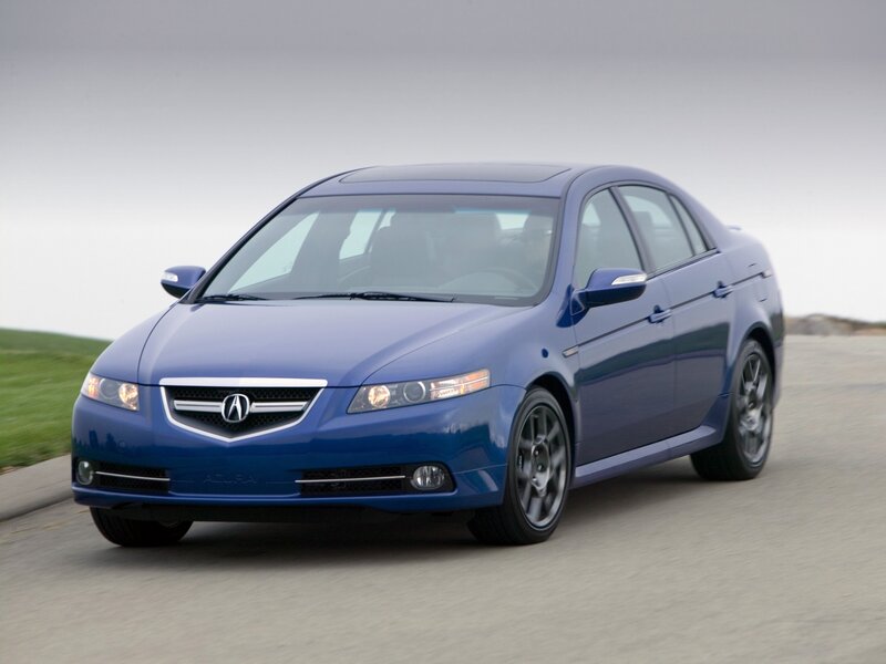 Blue Acura TL Sedan — Calm, Photograph, Car