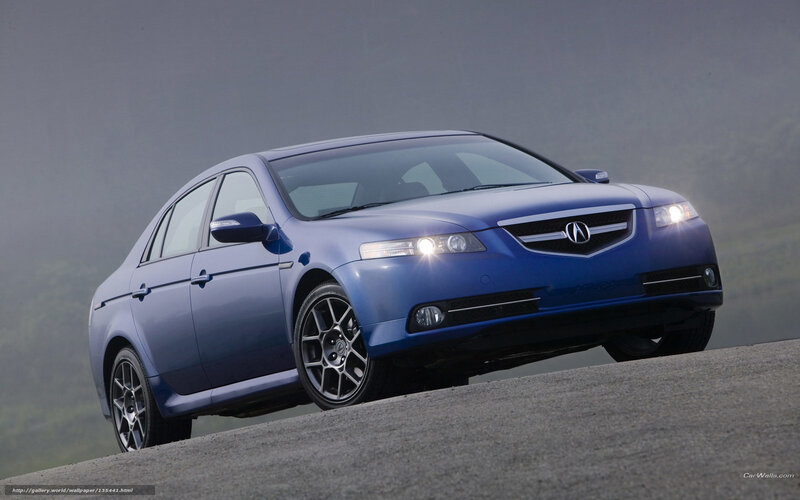Blue Acura TL Sedan — Dramatic