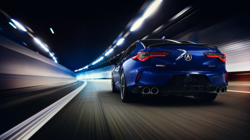 Blue Acura TLX Car