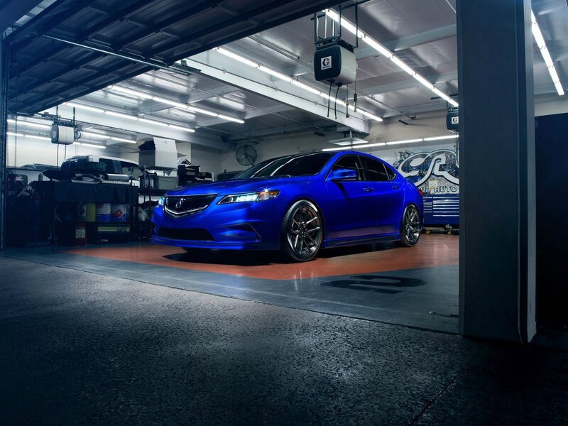 Blue Acura TLX Sedan
