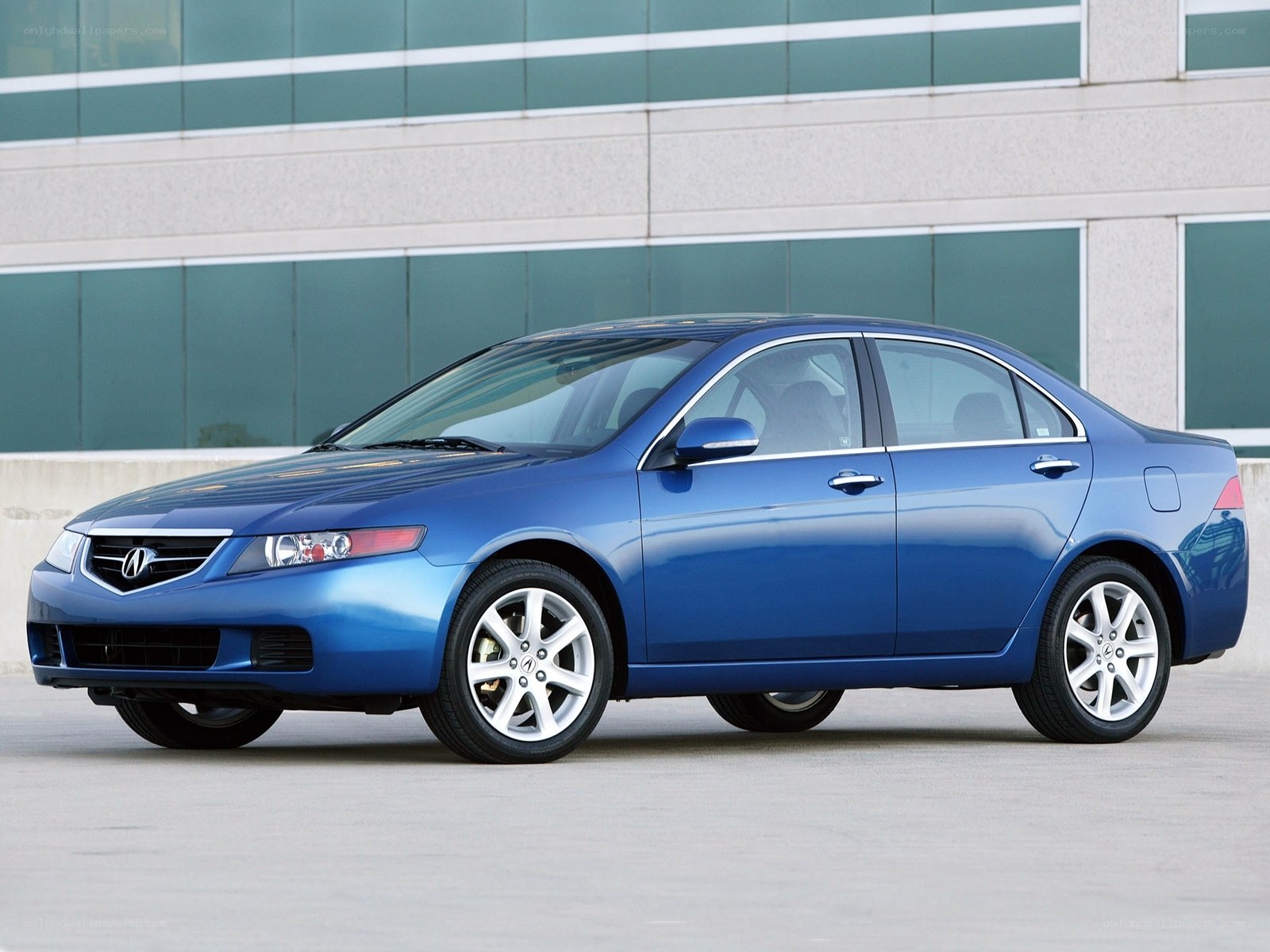 blue acura tsx sedan