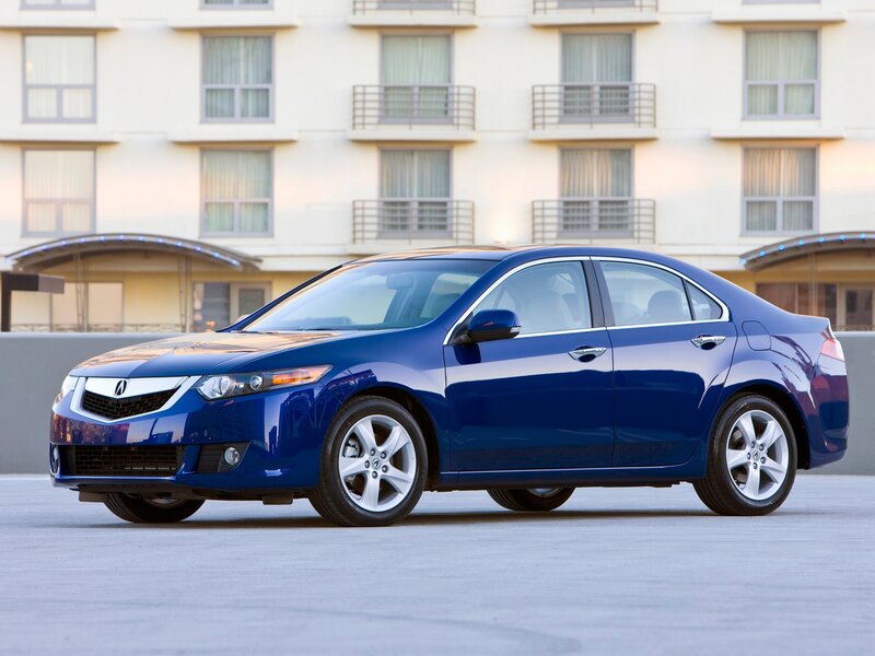 blue acura tsx sedan
