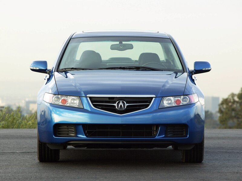 blue acura tsx sedan