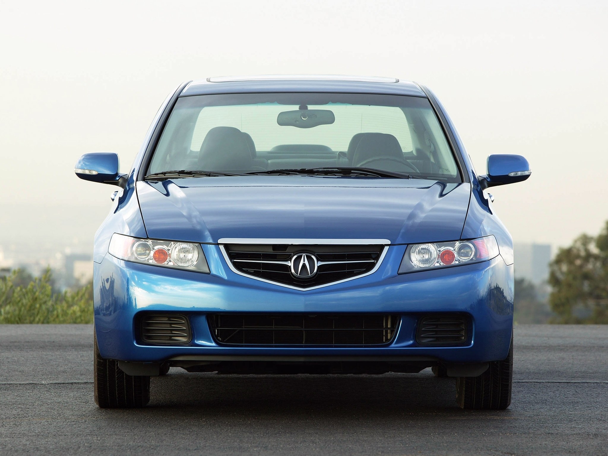 blue acura tsx sedan