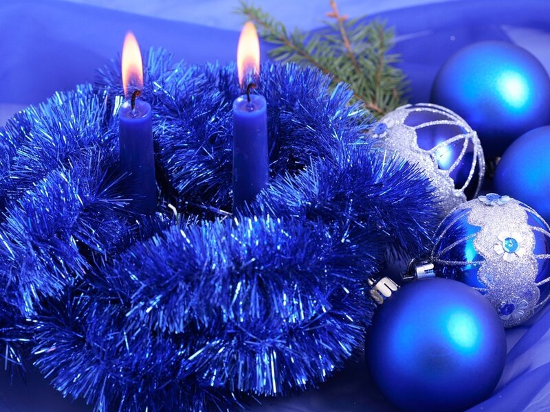 Blue Advent Wreath — Festive, Winter