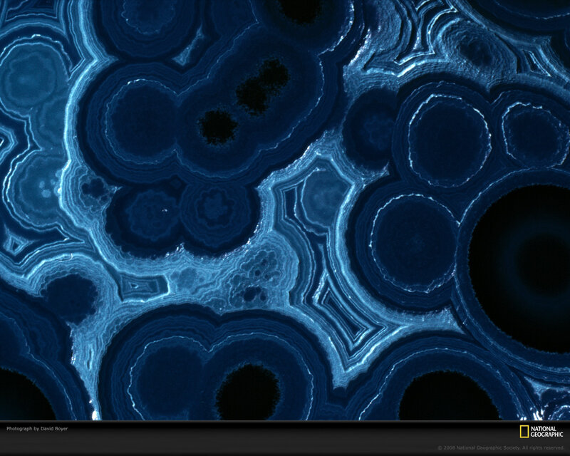 Blue Agate Geode — Abstract