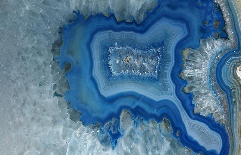 Blue Agate Geode