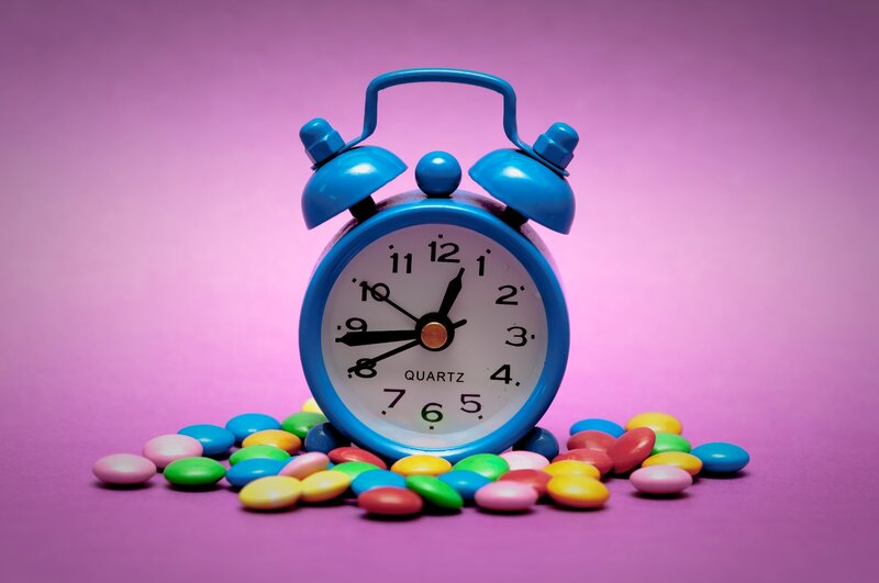 Blue Alarm Clock