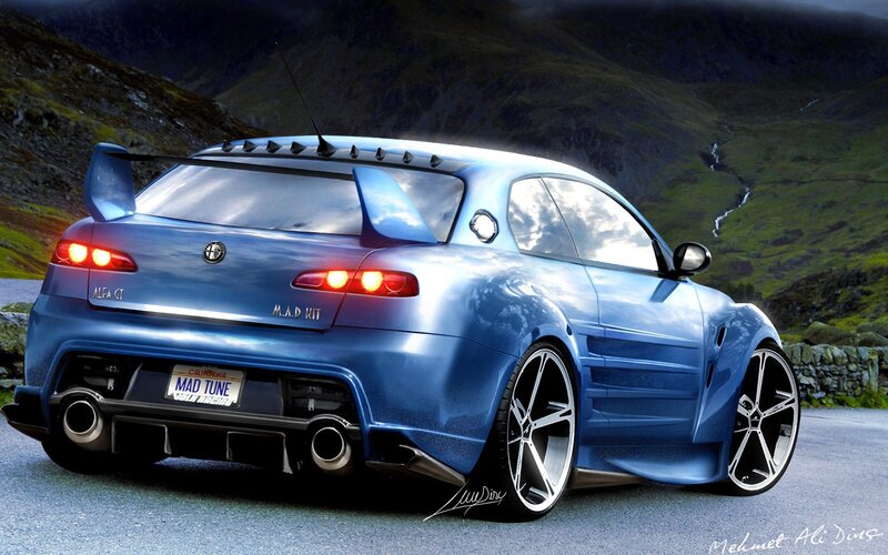 Blue Alfa Romeo GT Tuned Car