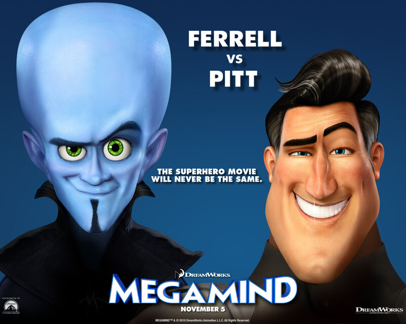 Blue Alien and Man