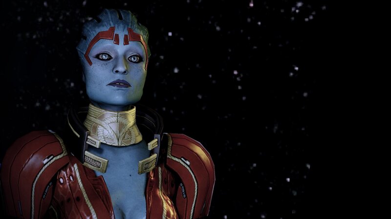 blue alien character in armor