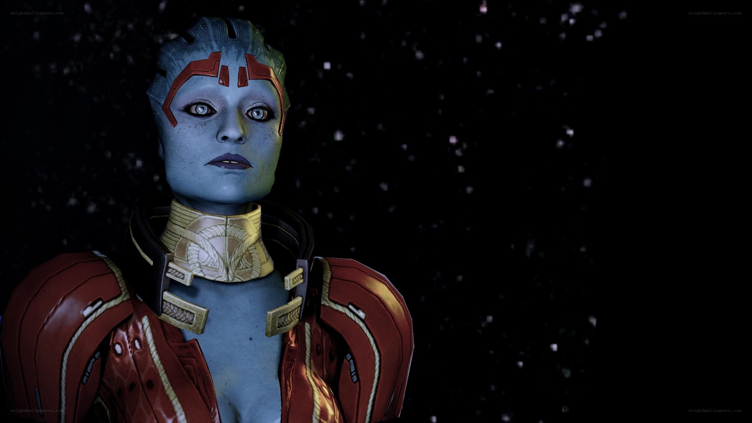 blue alien character in armor