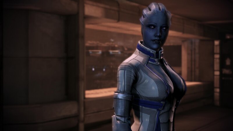 blue alien character in futuristic suit