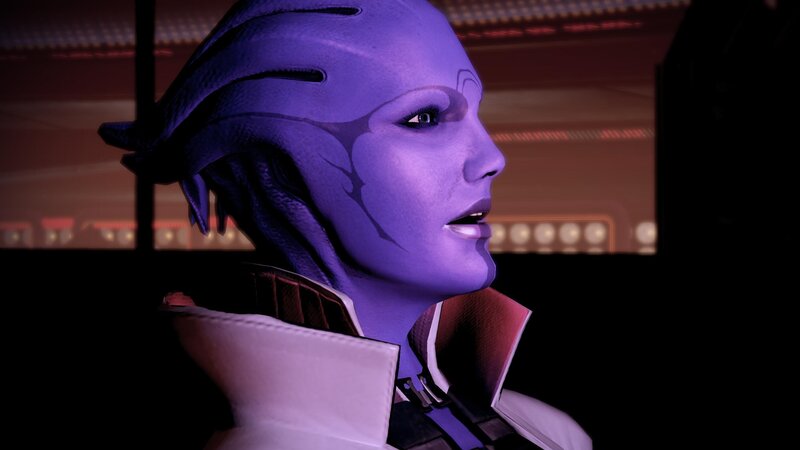 blue alien character in profile