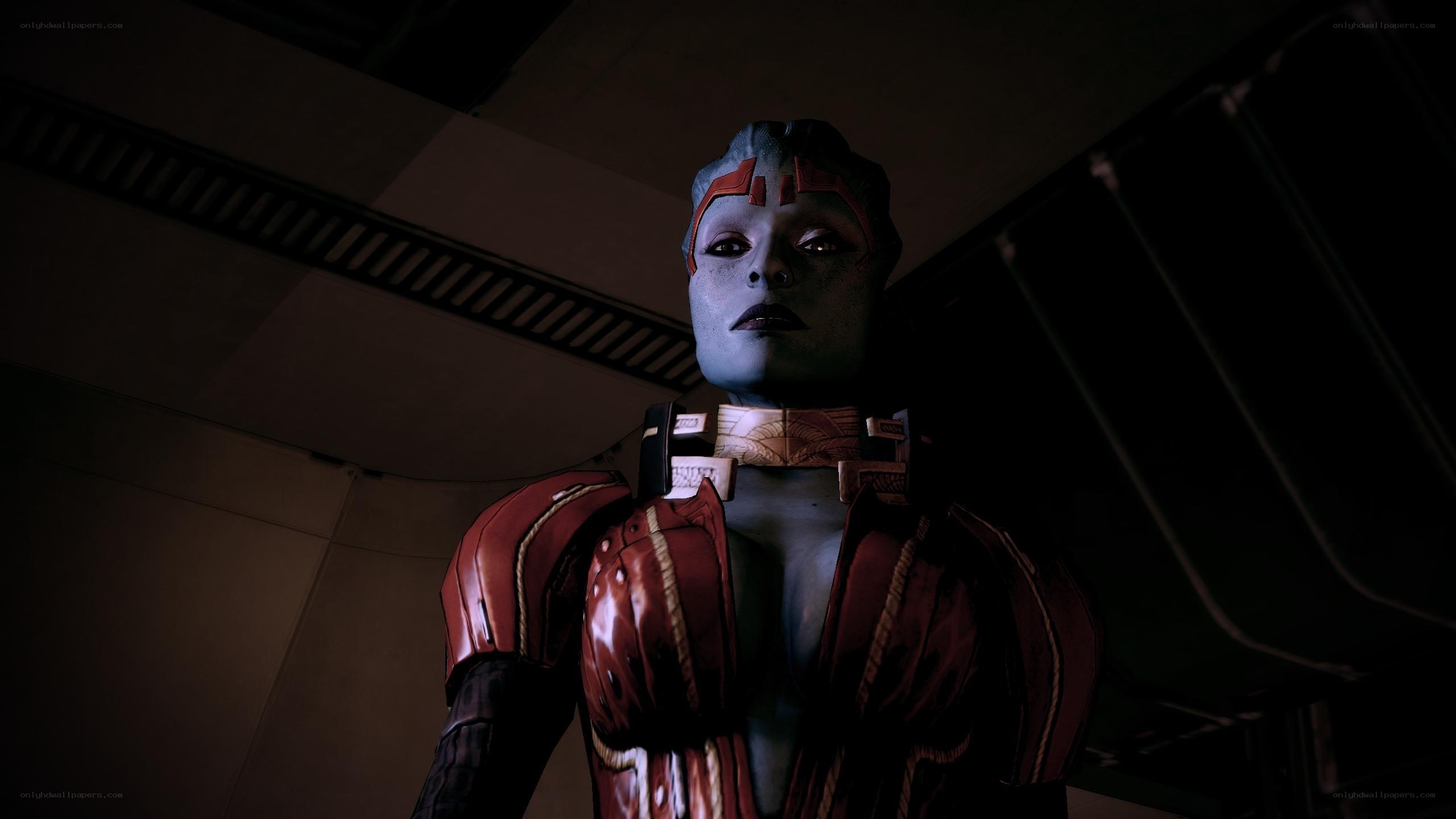 blue alien character in red armor