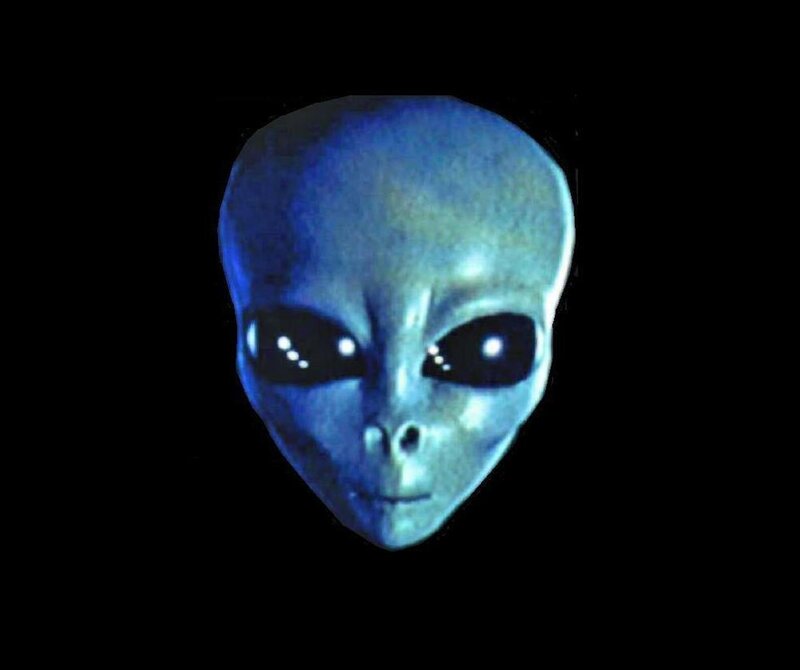 blue alien head