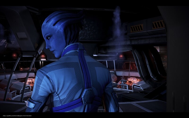 blue alien in spaceship