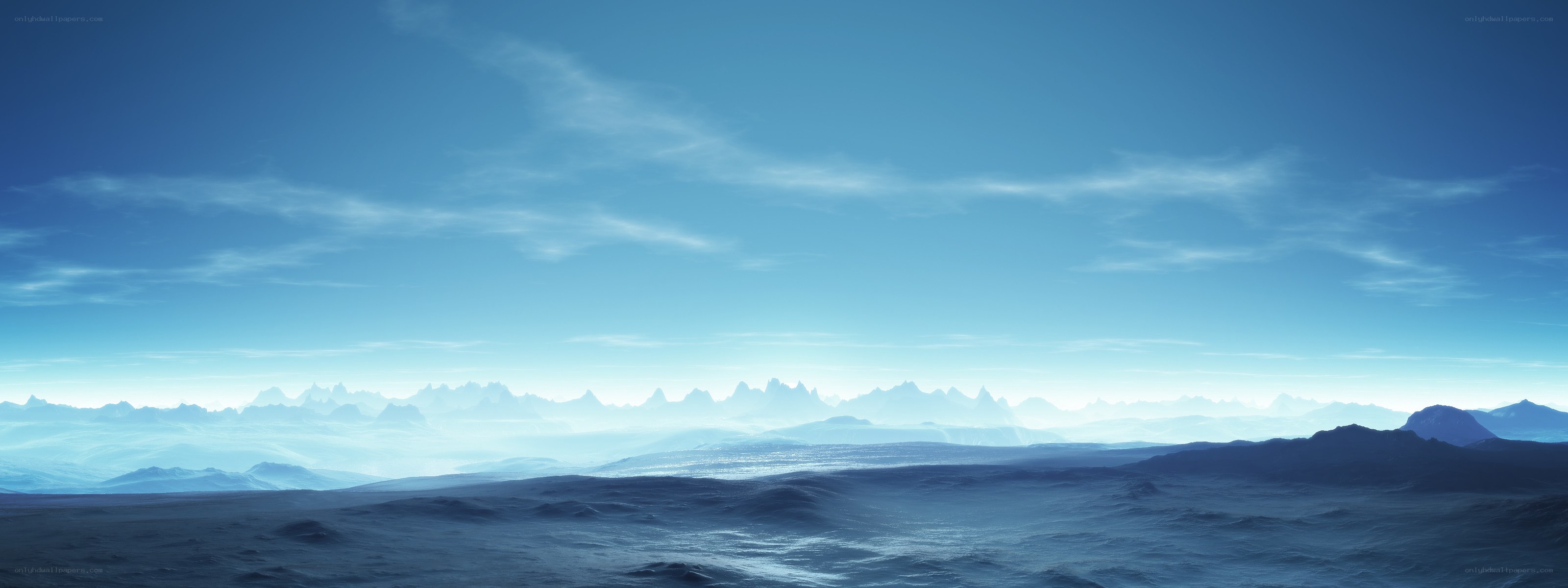 blue alien landscape
