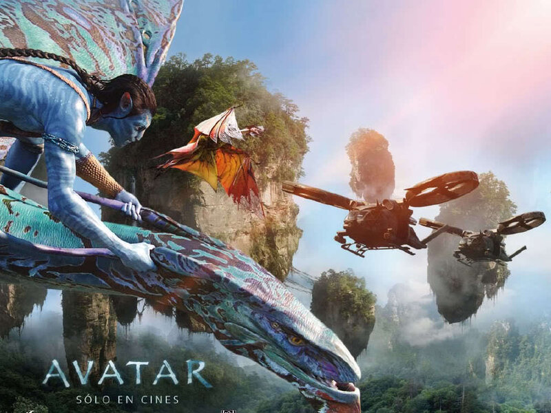 Blue Alien Riding Creature — Dramatic