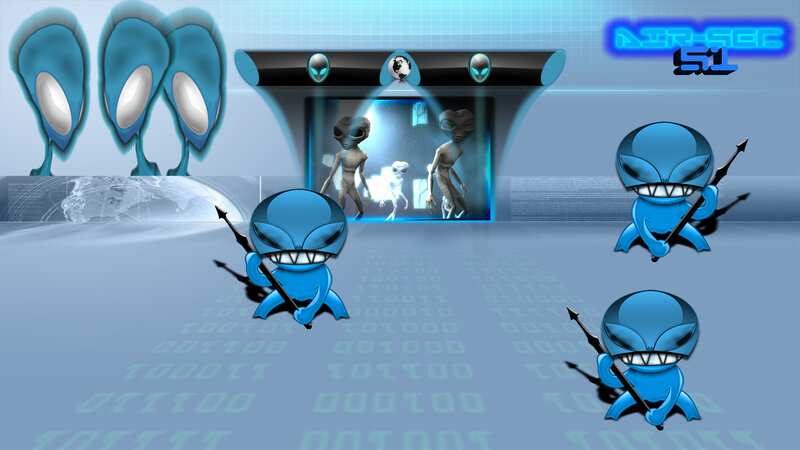Blue Alien Warriors