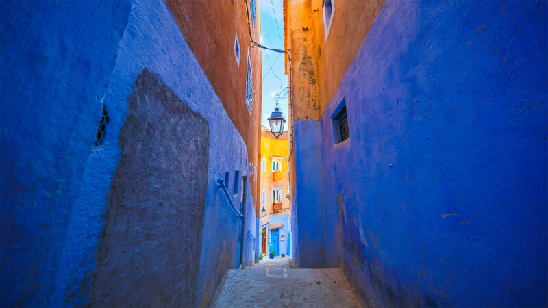 Blue Alley in Medina