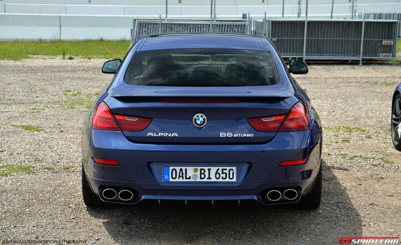 Blue Alpina B6 Biturbo rear view