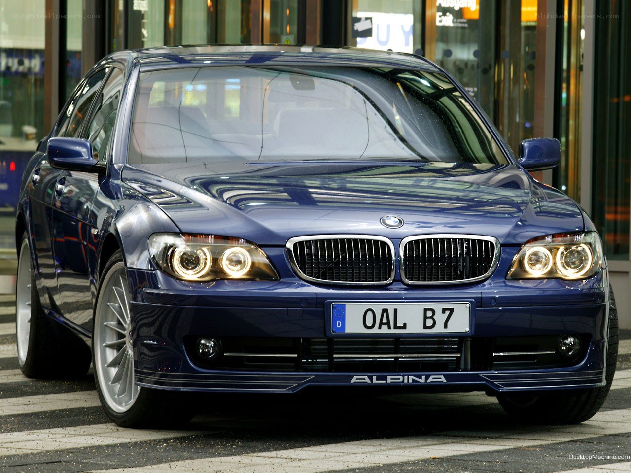 blue alpina b7 sedan