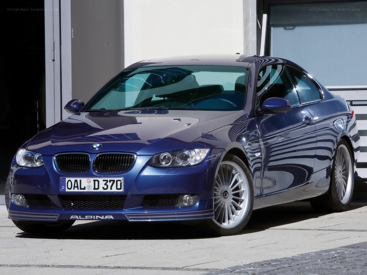 Blue Alpina BMW coupe