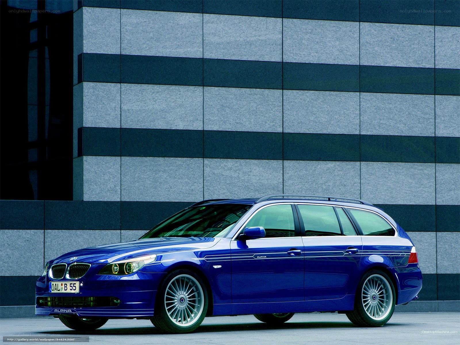 blue alpina station wagon