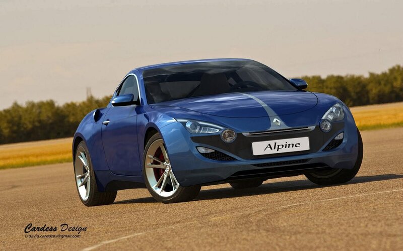 Blue Alpine Sports Car — Dynamic