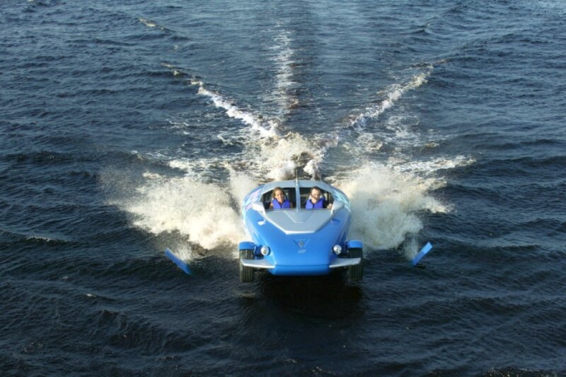 Blue Amphibious Vehicle
