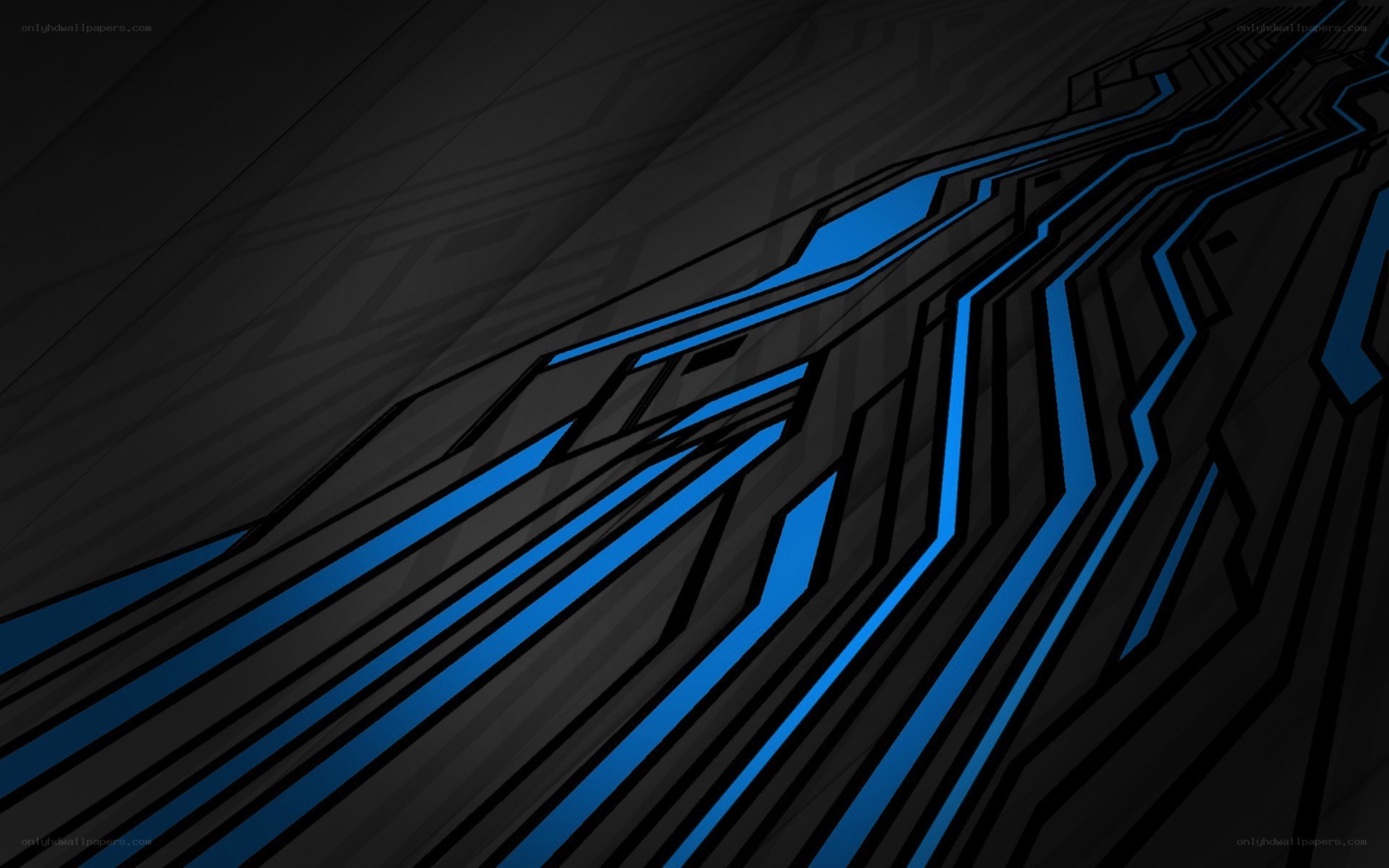 blue and black abstract design