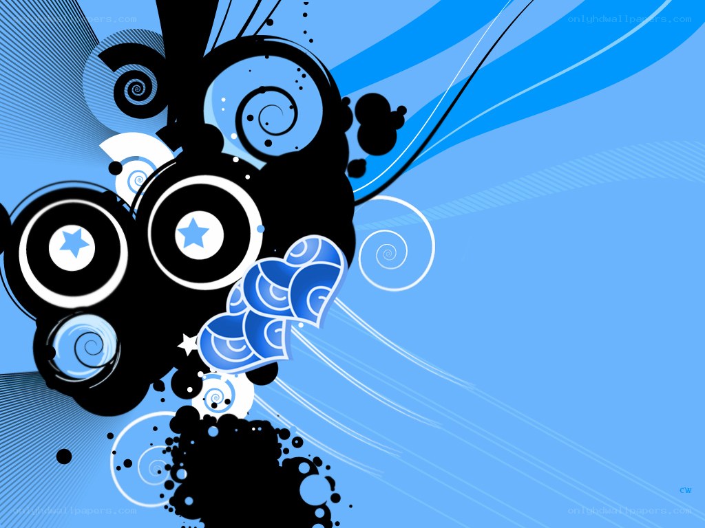 blue and black abstract design