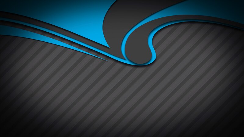 Blue and Black Abstract Design — Modern