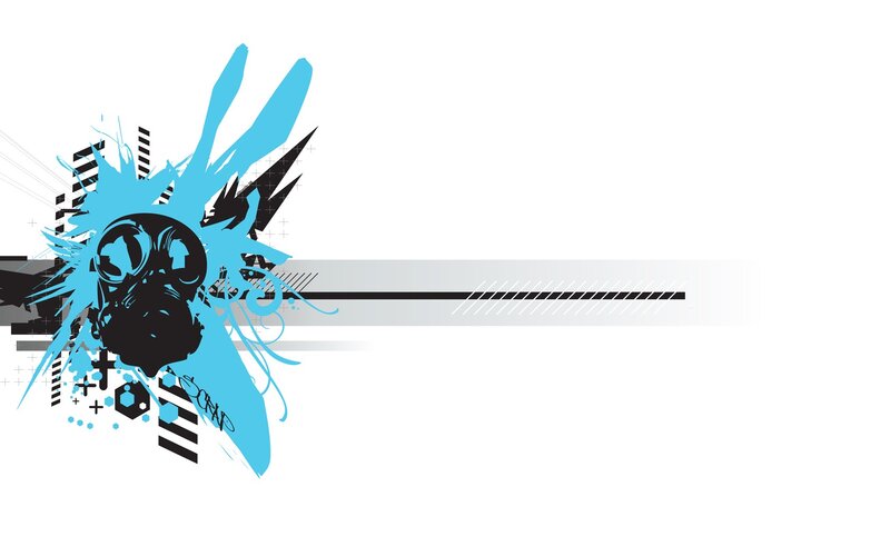 blue and black abstract design
