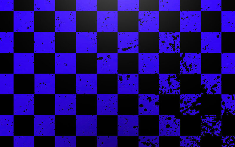 blue and black checkered pattern
