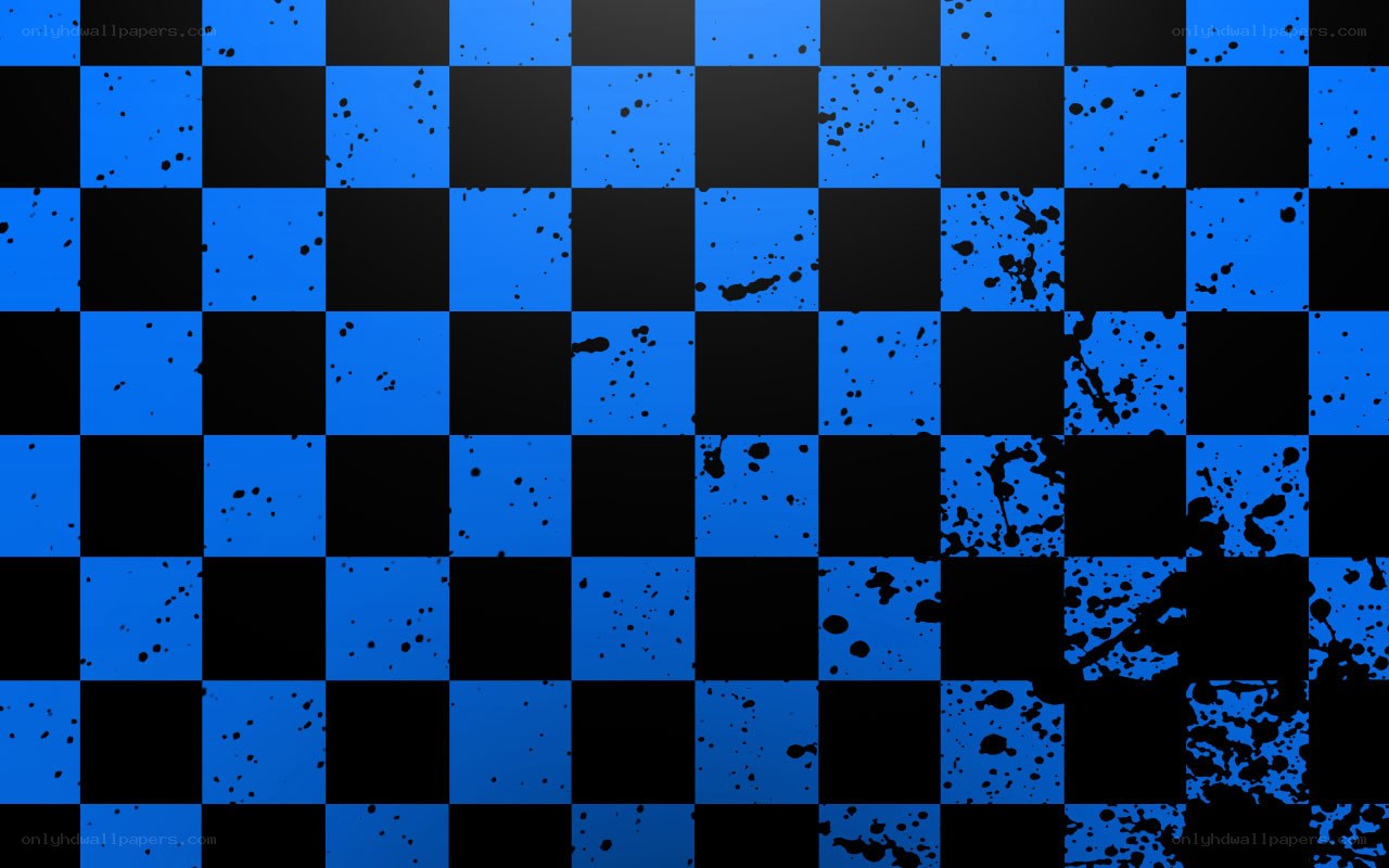 blue and black checkered pattern