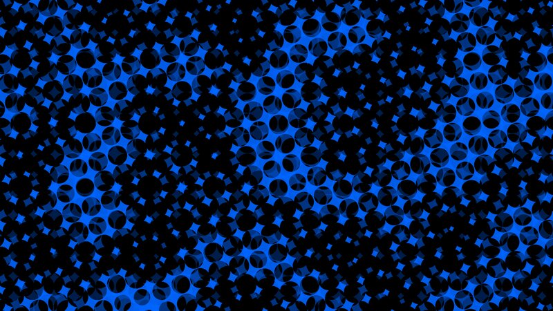 Blue and Black Circles