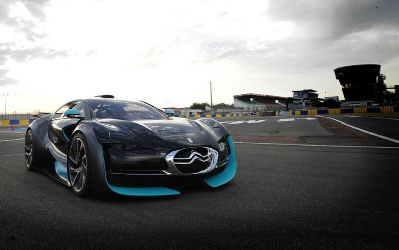 Blue and Black Concept Car