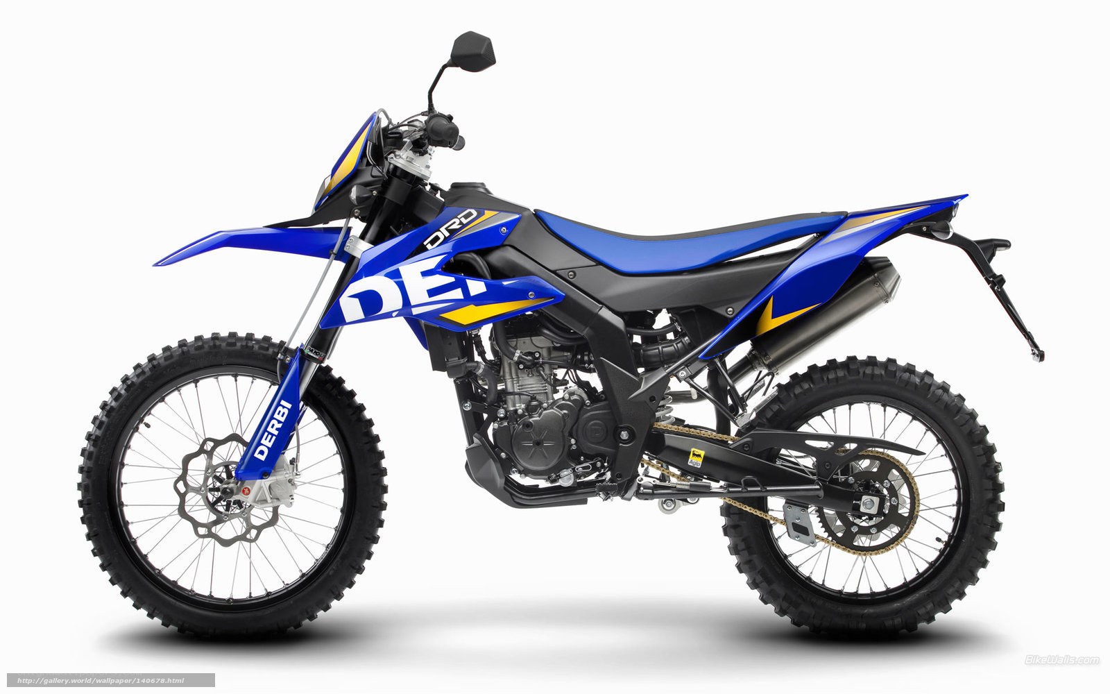 blue and black dirt bike