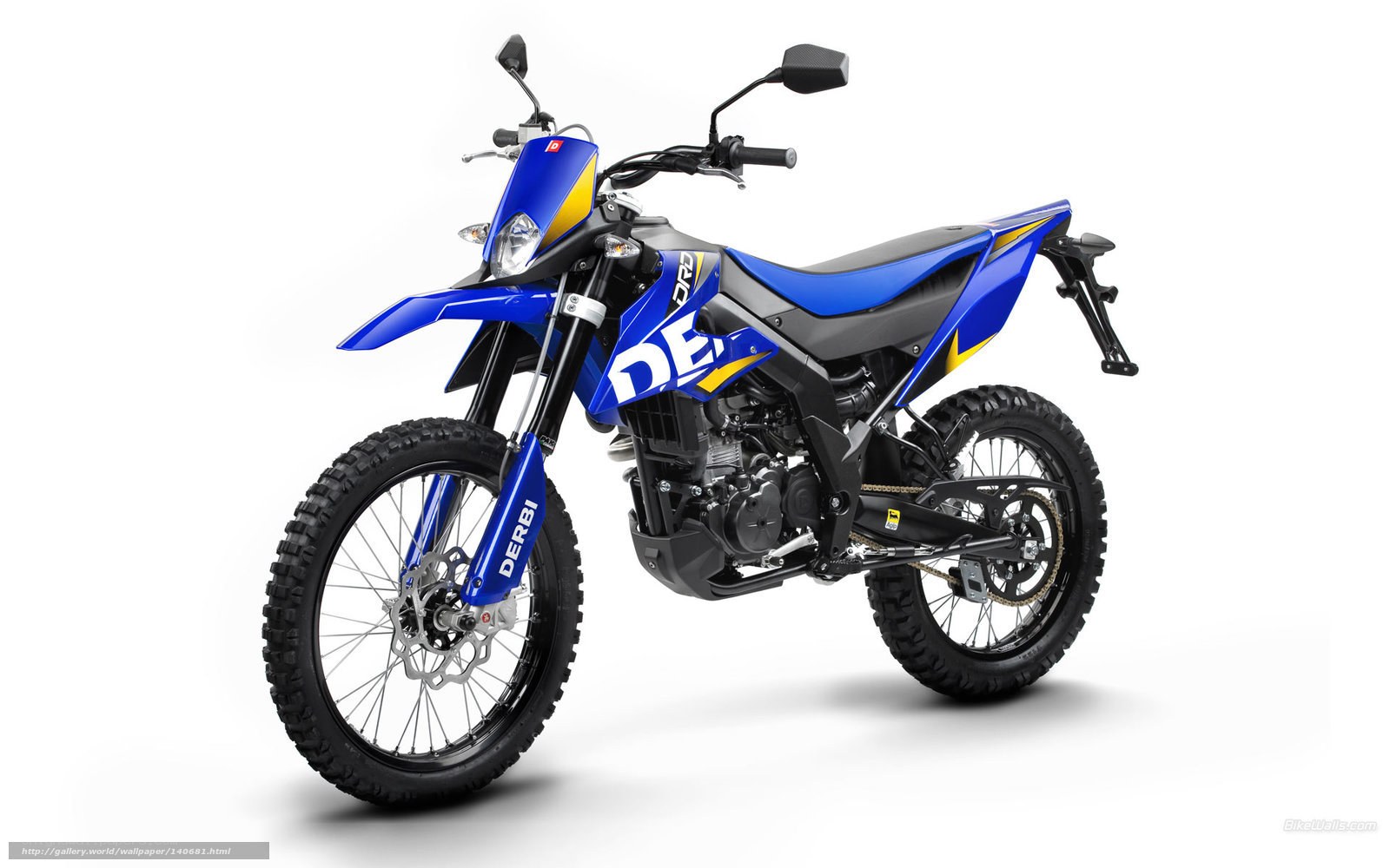 blue and black dirt bike