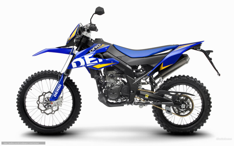 Blue and Black Dirt Bike — Neutral