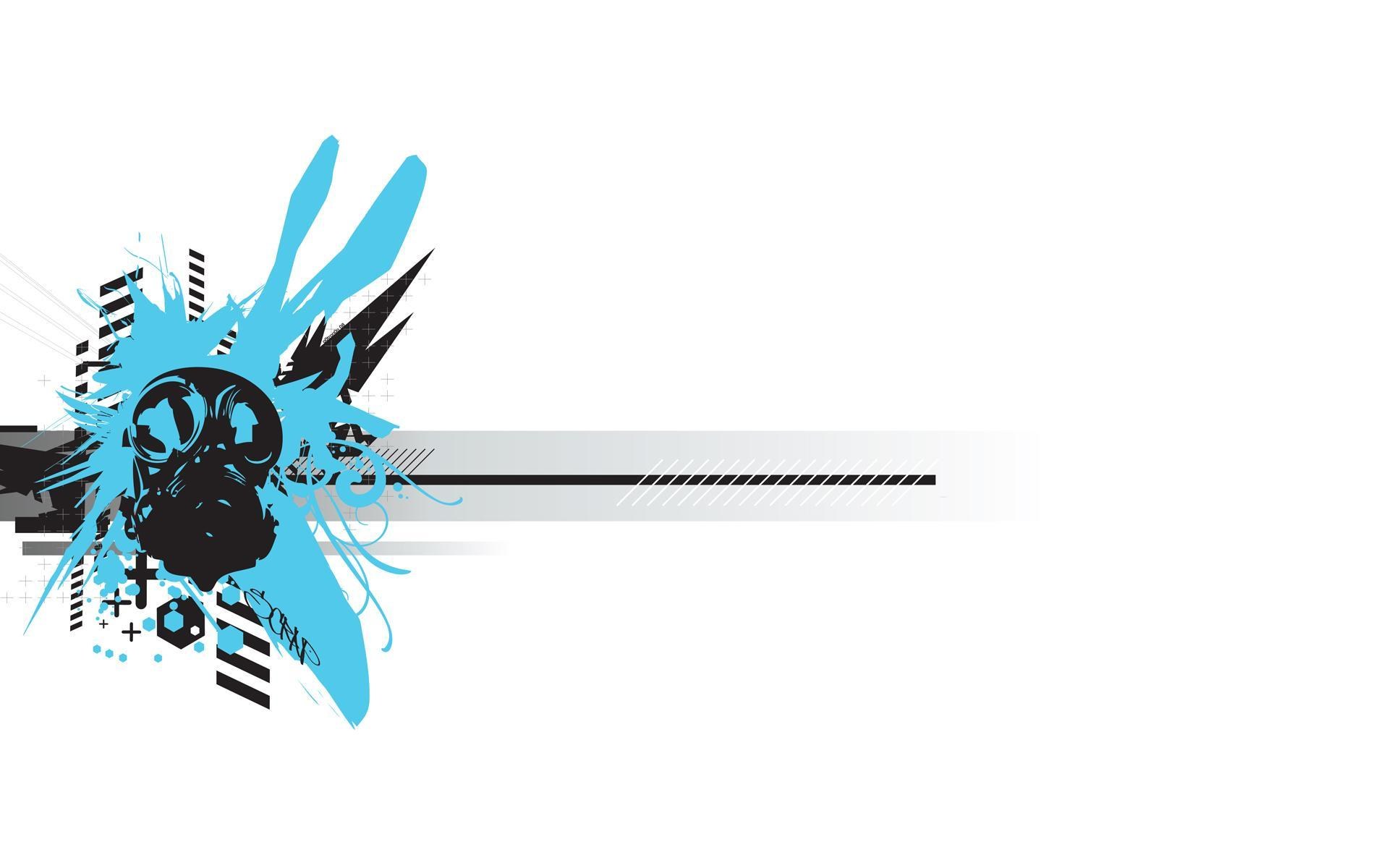 blue and black graffiti design