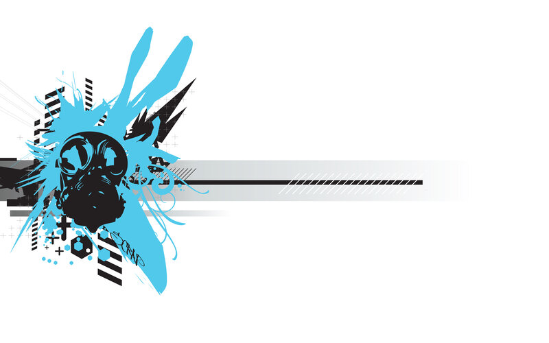 blue and black graffiti design