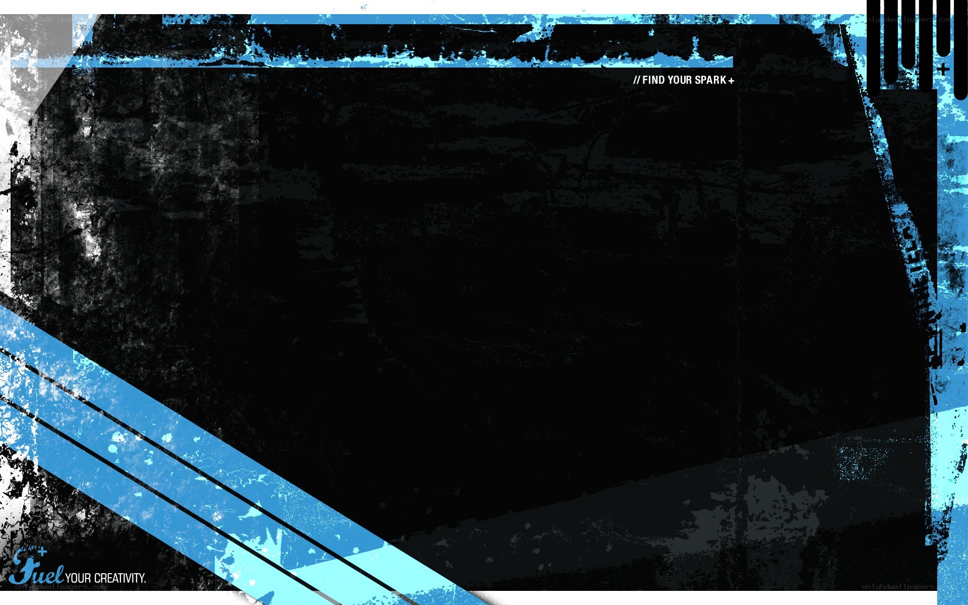 blue and black grunge design