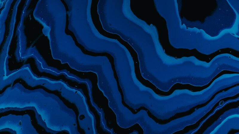 Blue and Black Liquid Swirls