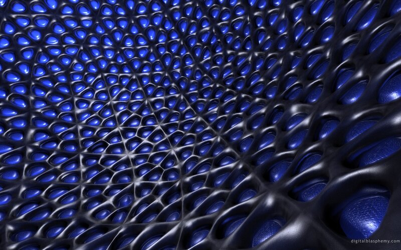 blue and black mesh pattern
