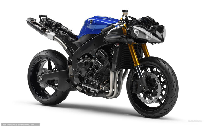 Blue and Black Motorcycle — Neutral, Photograph, Engine, Exhaust, Headlight